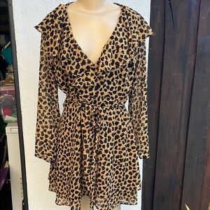 Free People Animal Print Dress